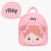 OUOZZZ Personalized Sweet Girl Pink Plush Backpack Only Backpack